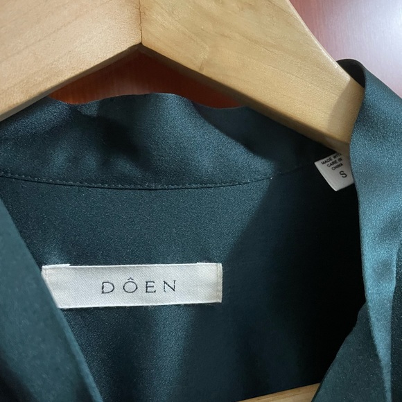 DÔEN Judith Silk Tieneck Blouse - Picture 9 of 11